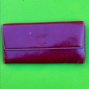 A Kate spade red leather wallet